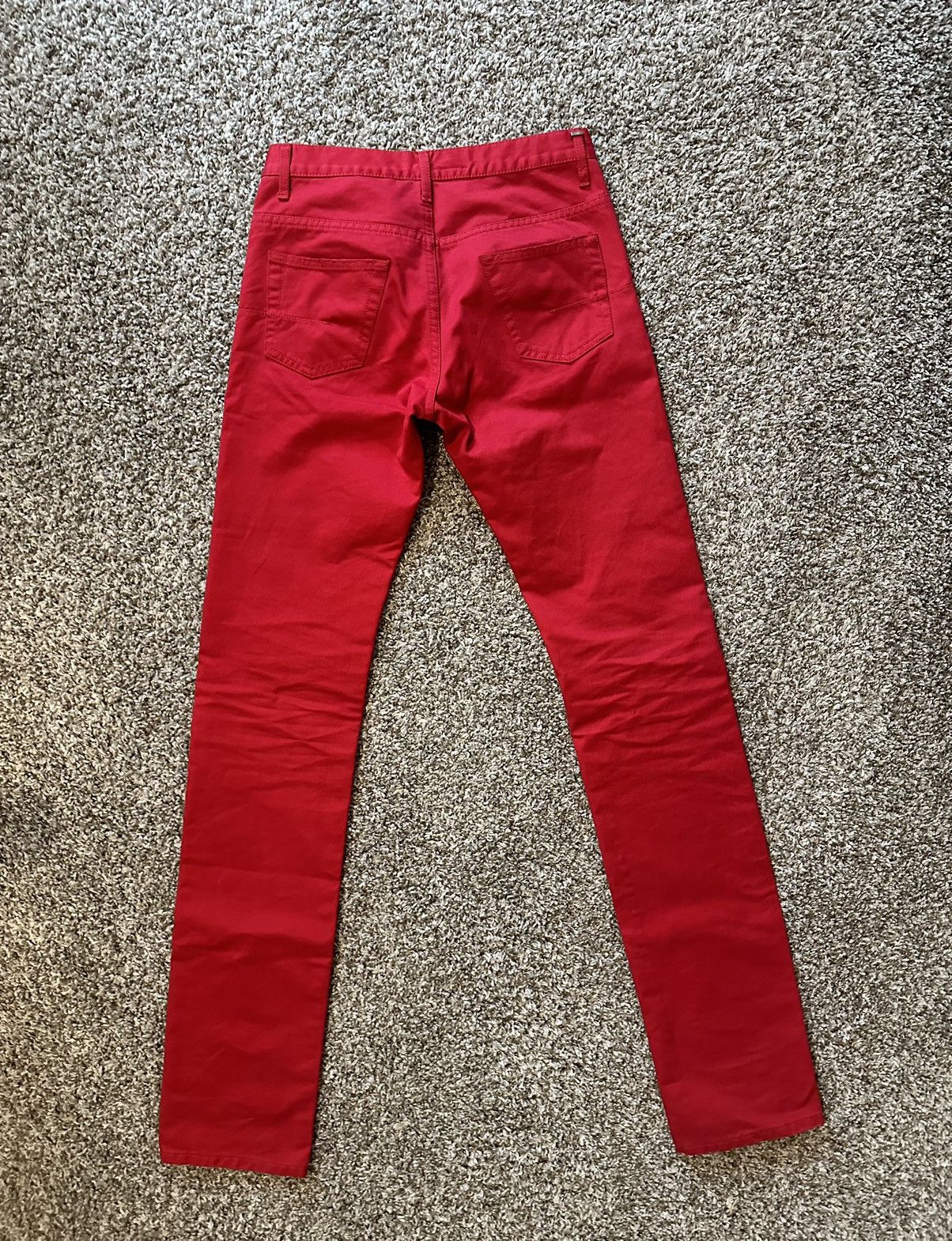 Dior × Hedi Slimane Dior Homme SS05 Red denim Size US 27 - 4 Thumbnail