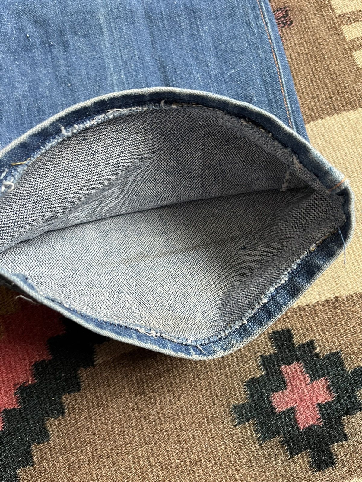 Wrangler Vintage 80s Wrangler Blue Washed Faded Jeans Size 33 Size US 33 - 8 Thumbnail