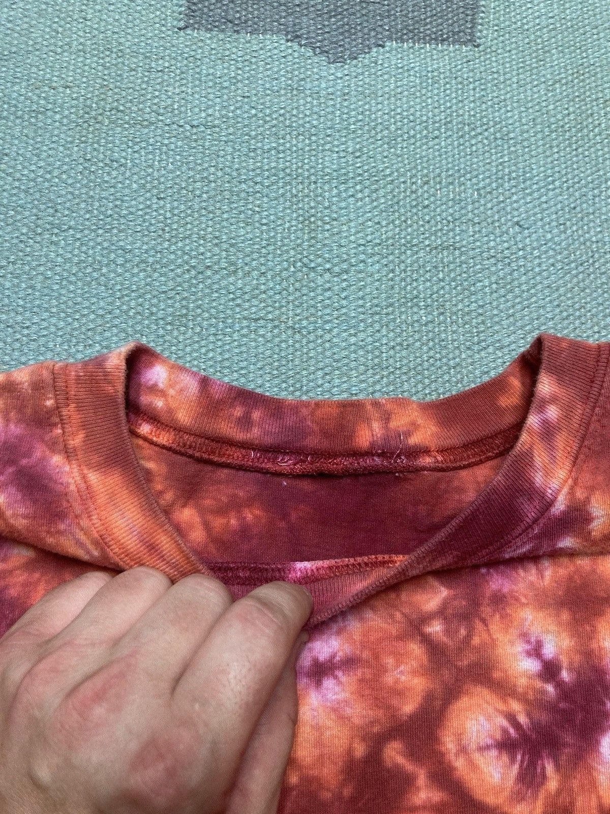 Vintage Vtg tie dye t shirt cotton sunburst hippie fractal adult XL Size US XL / EU 56 / 4 - 4 Thumbnail