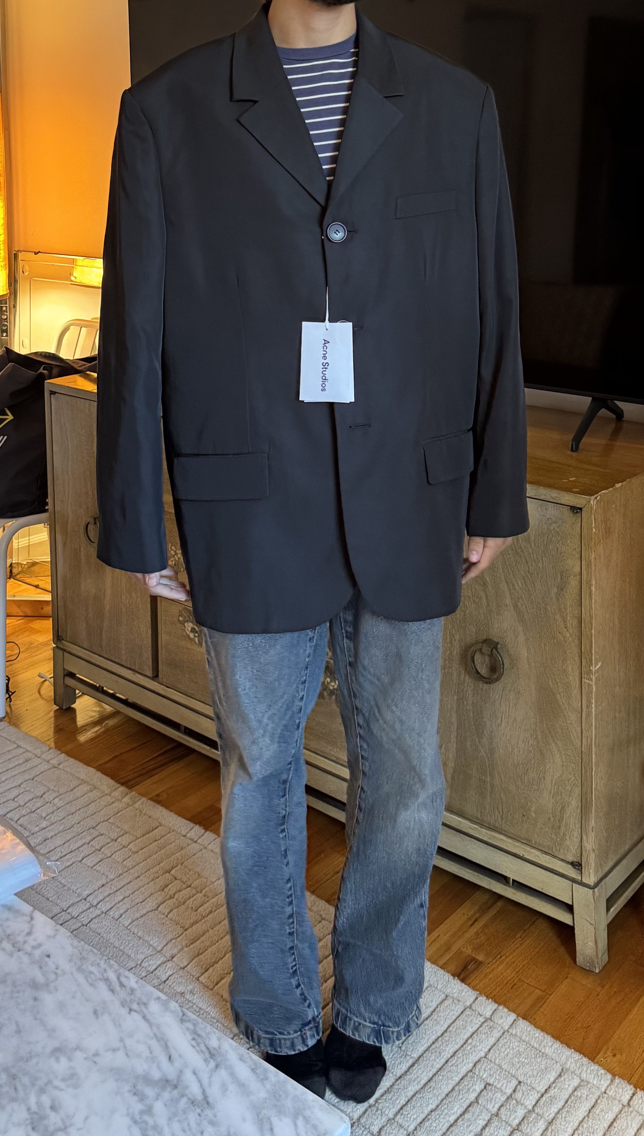 Acne Studios Acne Studios Men’s Classic Black Relaxed Blazer NWT Size 36R - 6 Thumbnail