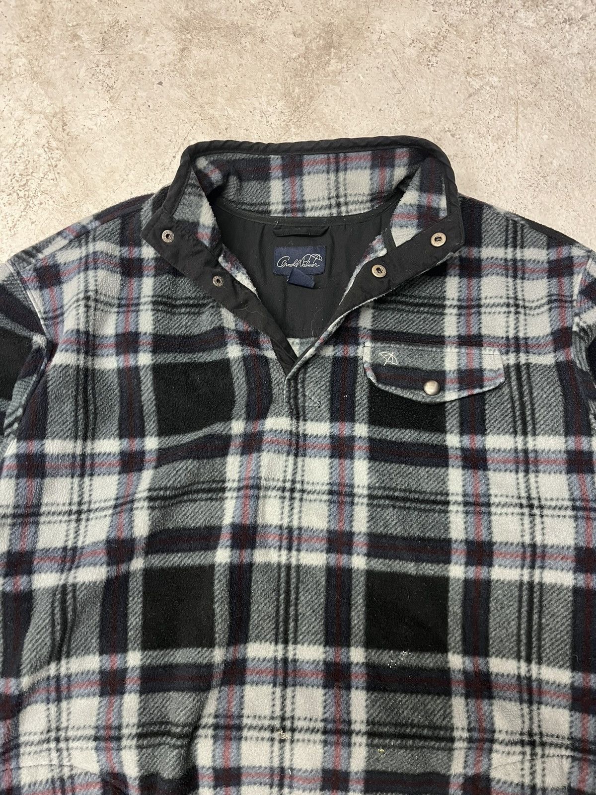 Vintage Arnold palmer plaid button up fleece Size US XL / EU 56 / 4 - 1 Thumbnail