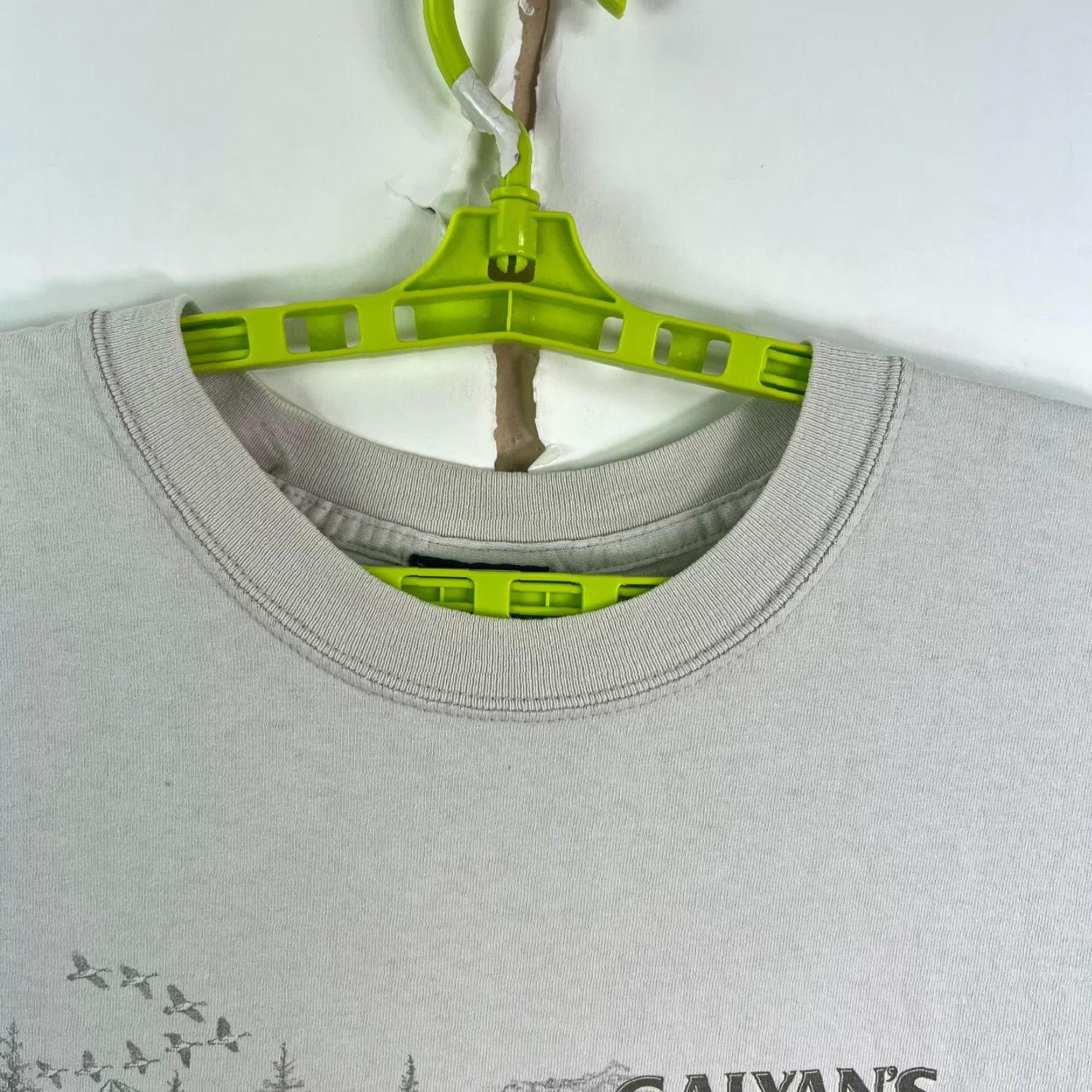 Vintage VINTAGE Galyan's Trading Co. T-Shirt Men 2XL Gray Short Sleeve Crew Neck Cotton Graphic Print Outdoor 90s Size US XXL / EU 58 / 5 - 3 Thumbnail