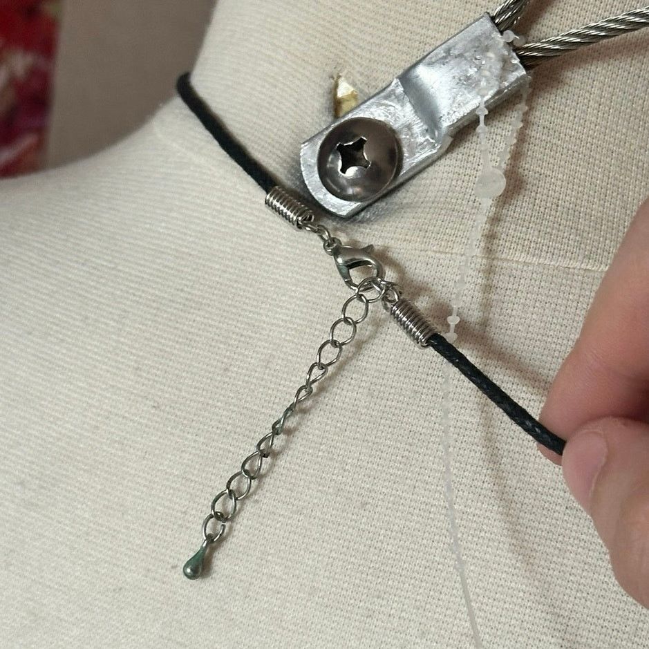 Other silver dolphin pendant black cord mood necklace Size ONE SIZE - 3 Thumbnail