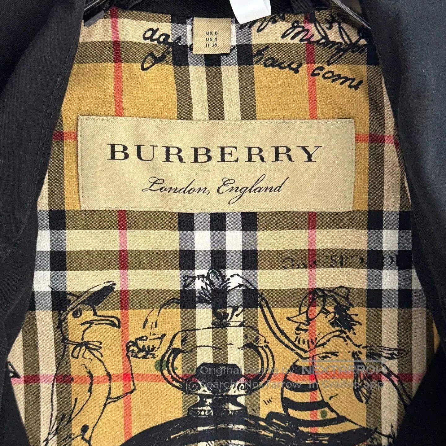Burberry Burberry Graffiti Check Work Jacket UK6. Size XS / US 0-2 / IT 36-38 - 5 Thumbnail