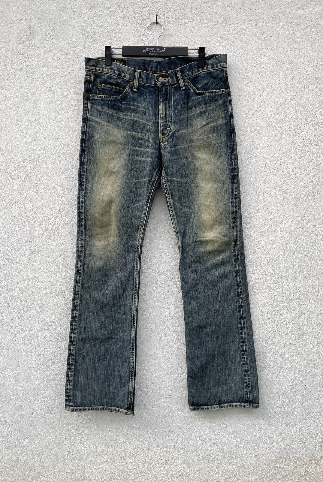Lee Vintage Y2K Lee Rider Flare Denim Jeans Size US 35 - 2 Thumbnail