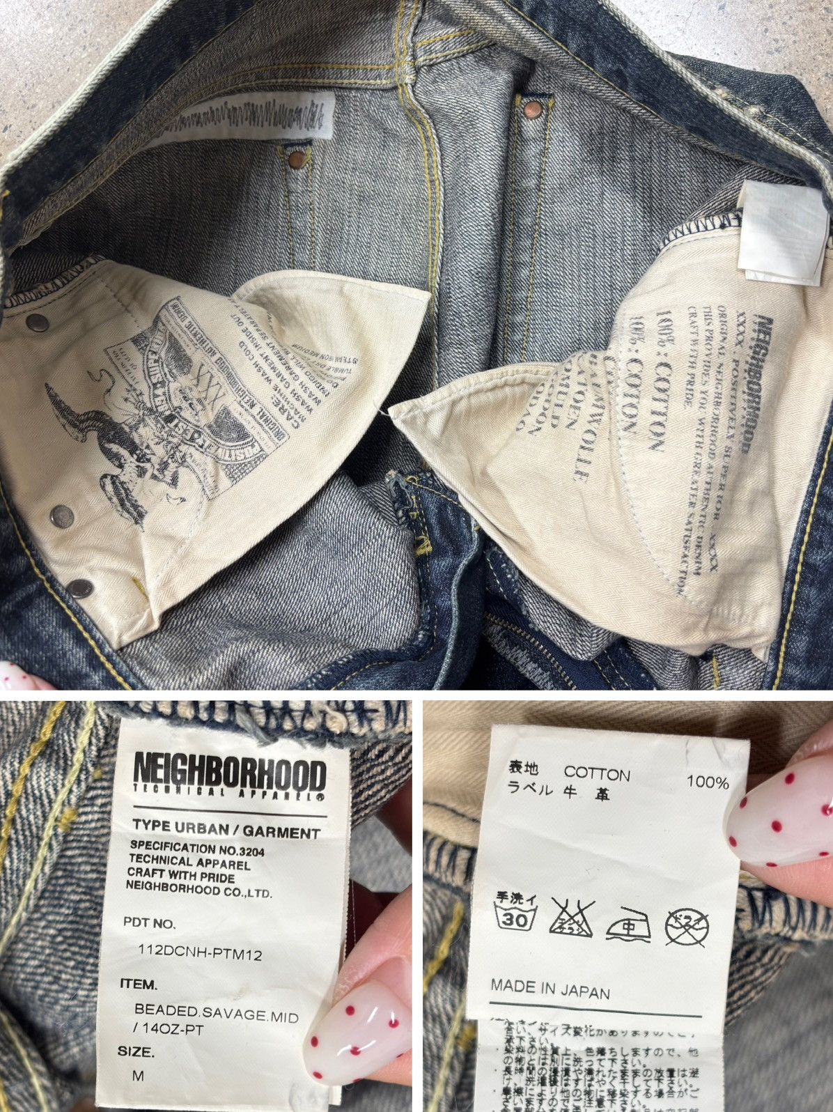Neighborhood NBHD NEIGHBORHOOD 11aw Beaded Savage Mid Size US 35 - 7 Thumbnail