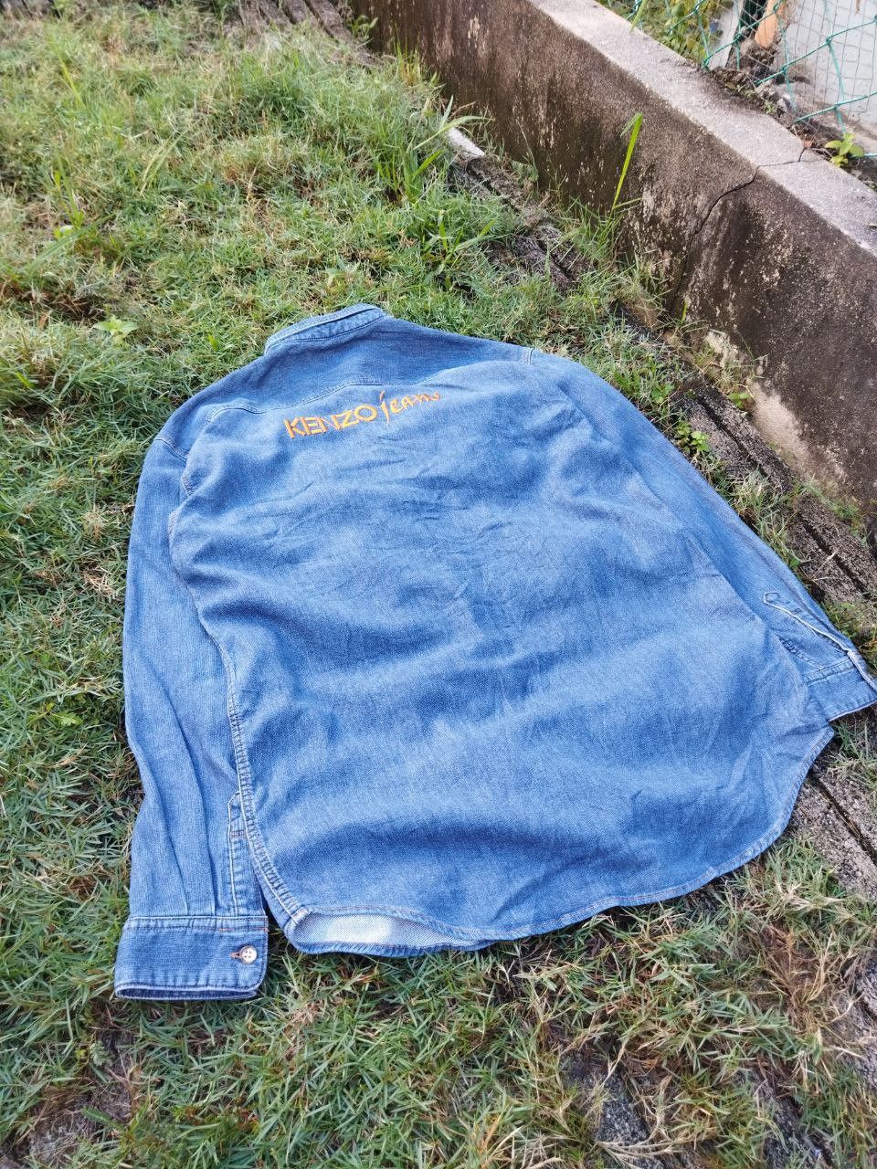 Kenzo Vintage Kenzo Japan Denim Shirt Size US XL / EU 56 / 4 - 3 Thumbnail