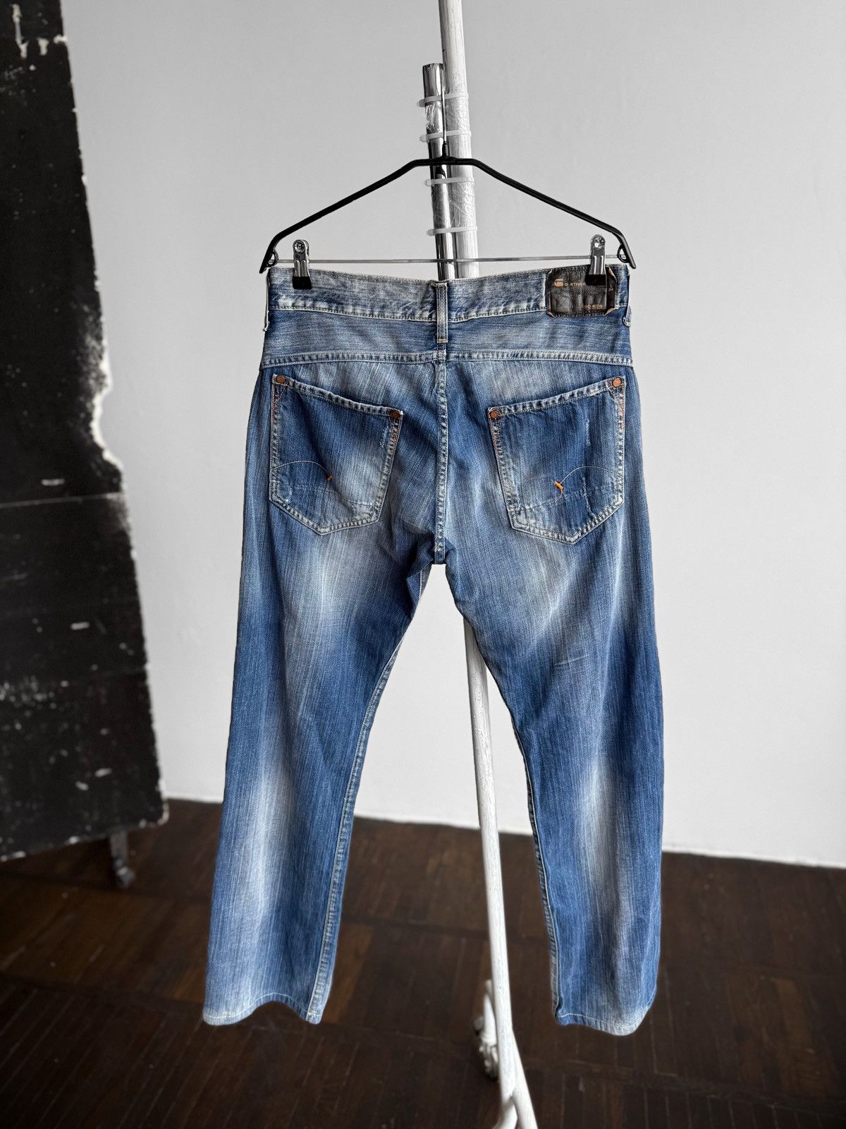 G-Star G-Star Raw Mens Vintage Y2K Blue Wide Leg Baggy Denim Jeans Size US 34 / EU 50 - 2 Thumbnail