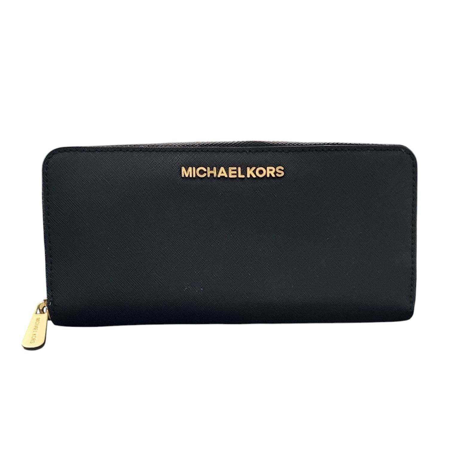 Michael Kors Michael Kors black Jet Set Travel Saffiano Leather Wallet Size ONE SIZE - 1 Thumbnail