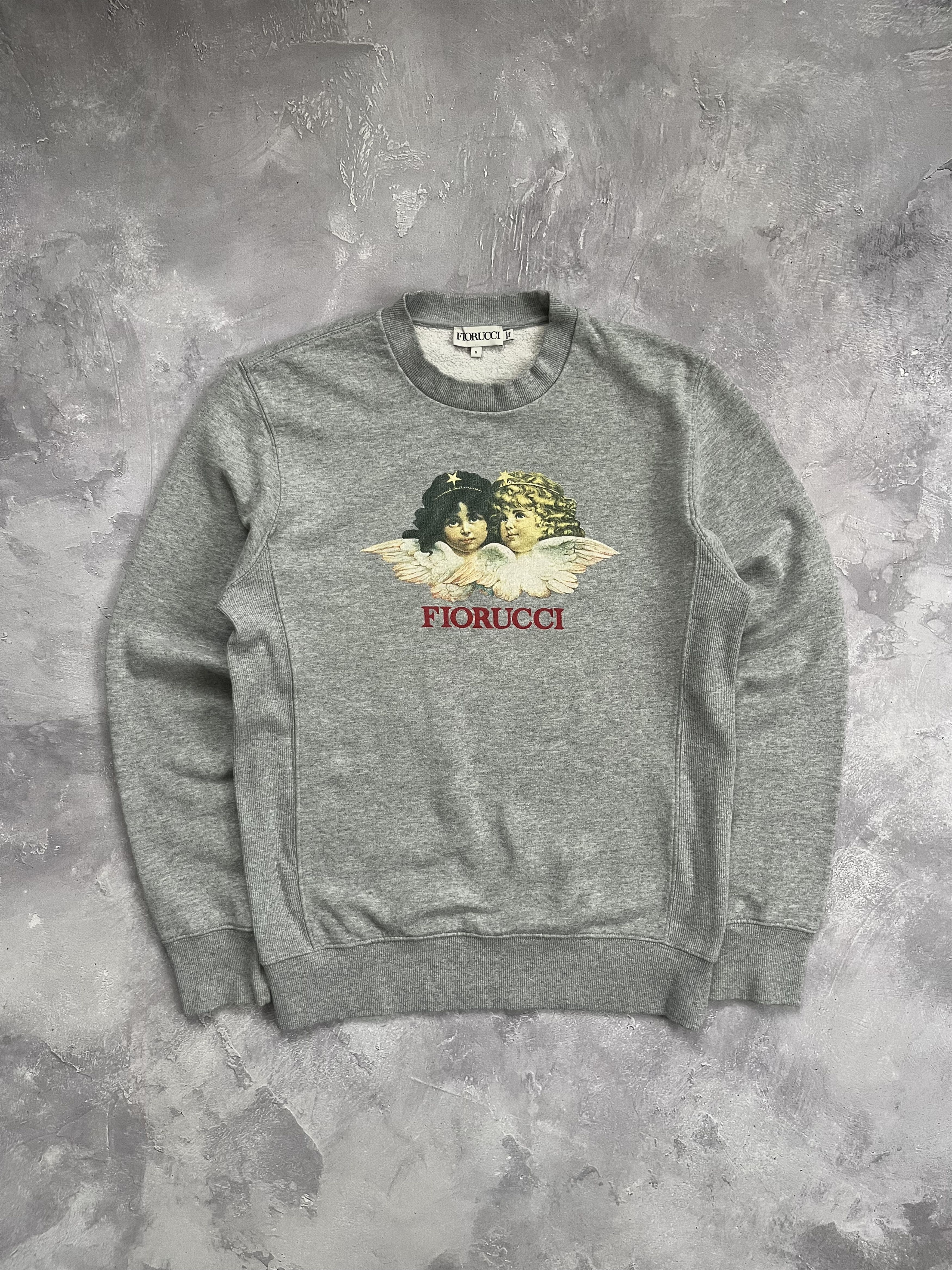 Fiorucci RARE Fiorucci Cherub Angels Classic Logo Gray Sweatshirt Size US S / EU 44-46 / 1 - 1 Thumbnail