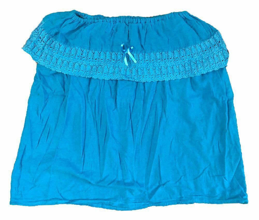 Designer Pre Owned Blue Hand Made Blouse L Size L / US 10 / IT 46 - 3 Thumbnail