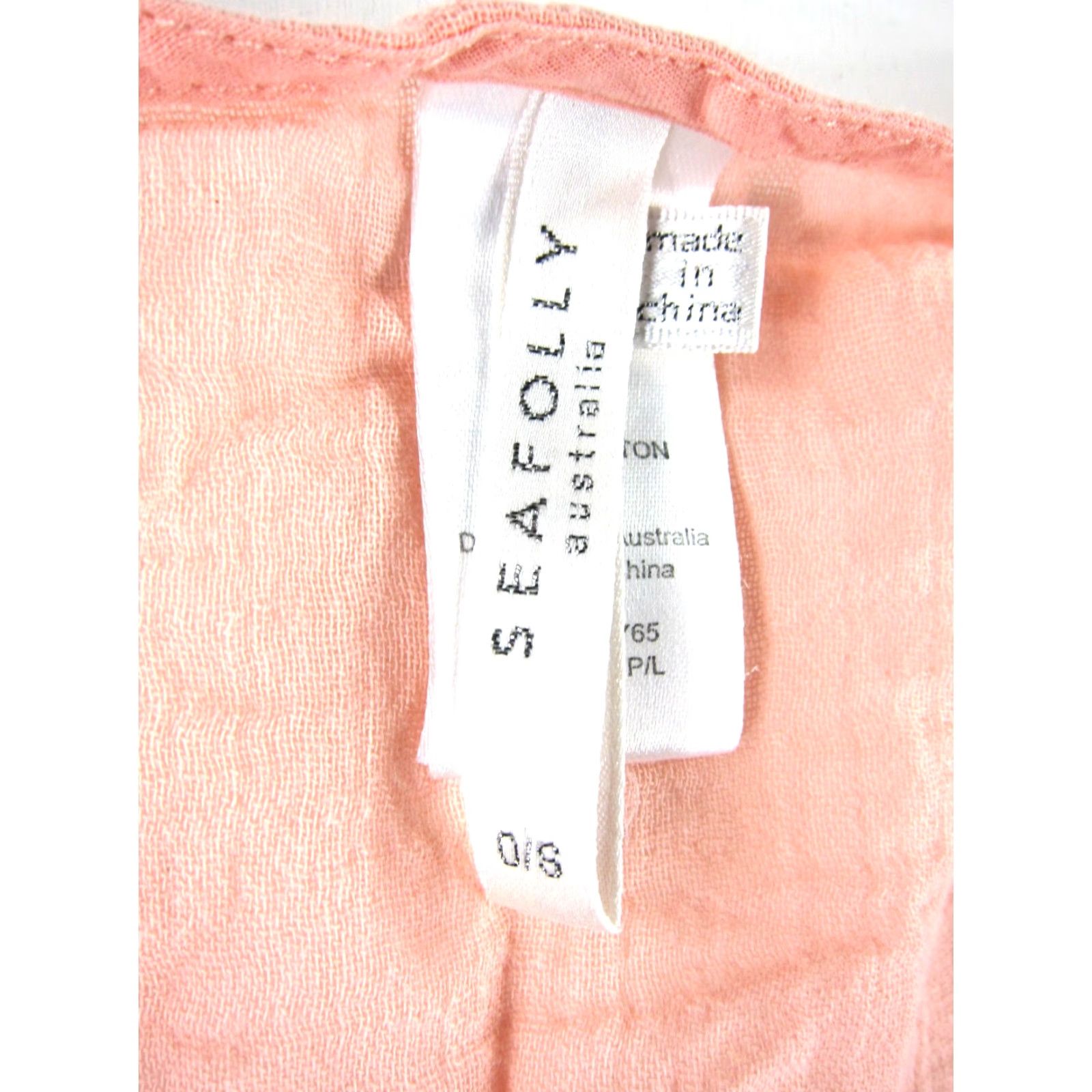 Vintage Seafolly Amnesia Kaftan 100% Cotton Pink Beach Cover-Up Dress One Size Size ONE SIZE - 3 Thumbnail