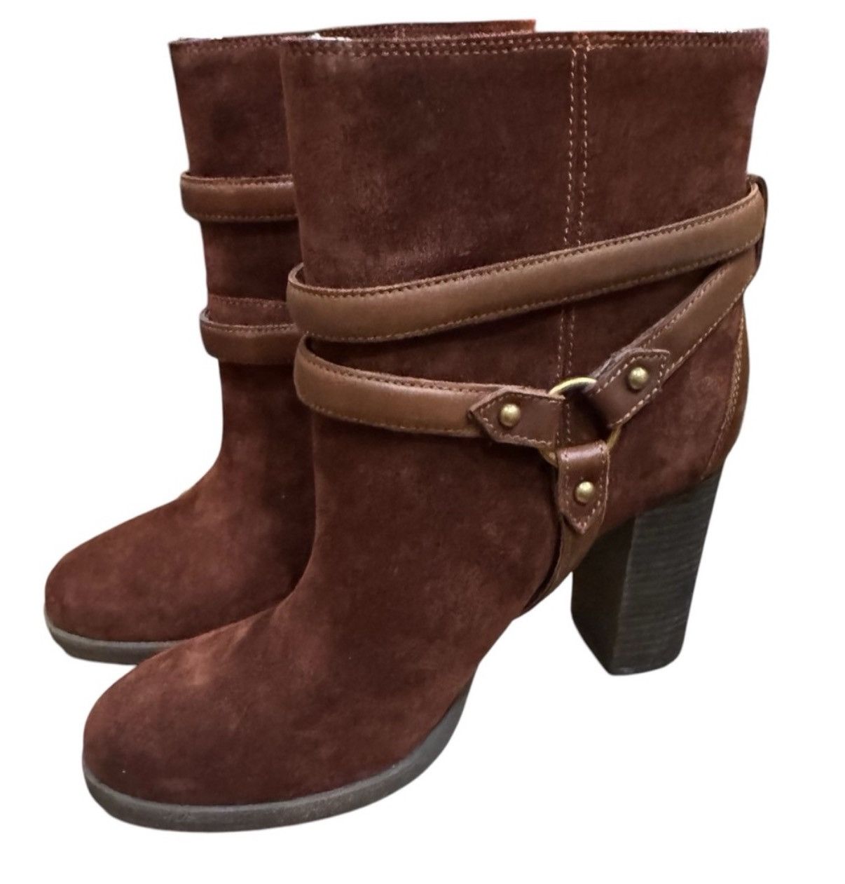Ugg NWT UGG Dandridge brown genuine suede leather boots Size US 9.5 / IT 39.5 - 1 Thumbnail
