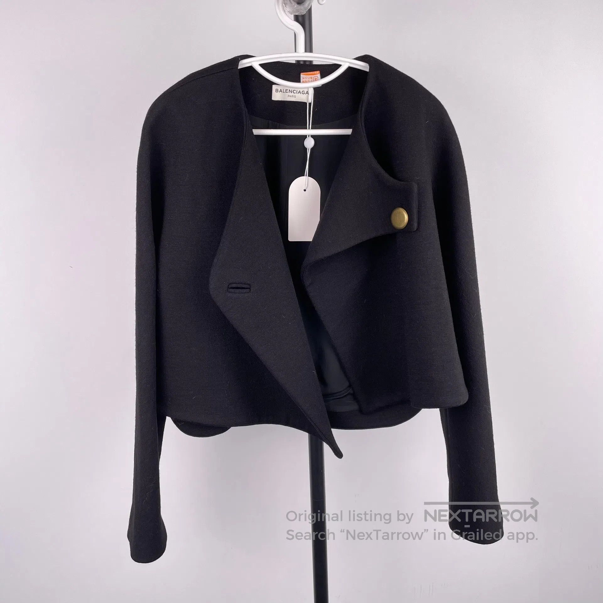 Balenciaga Balenciaga Black pure wool coat| Size XS / US 0-2 / IT 36-38 - 1 Thumbnail