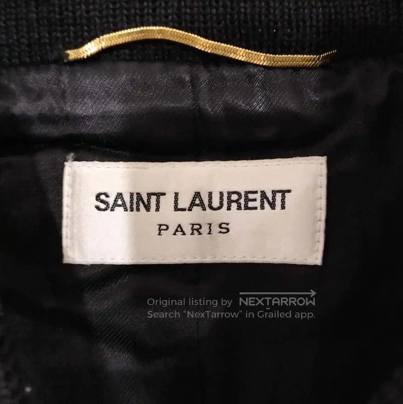 Yves Saint Laurent YSL Black Wool Women's Jacket . Size M / US 6-8 / IT 42-44 - 4 Thumbnail