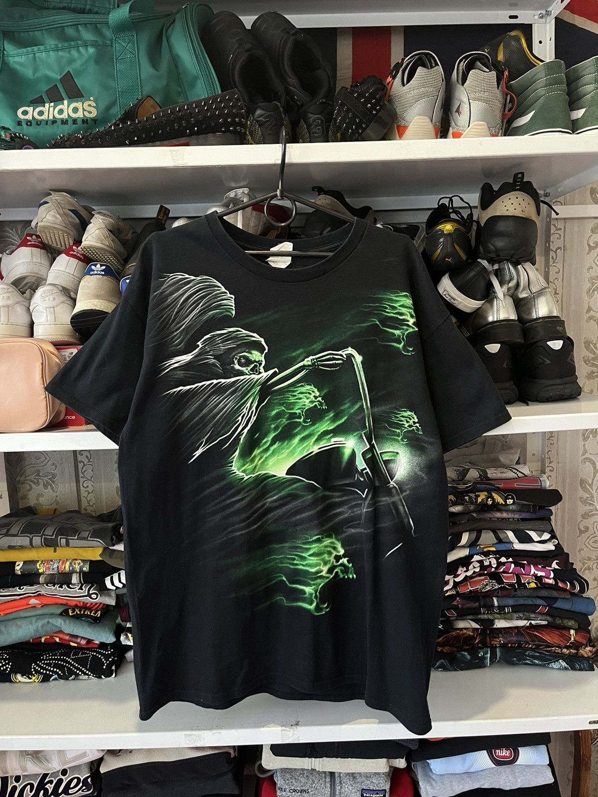 Gildan Vintage Black T shirt Ghost rider Size US L / EU 52-54 / 3 - 1 Thumbnail