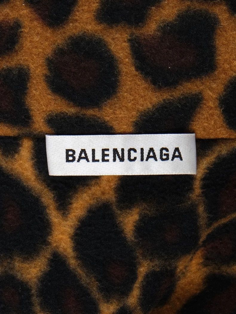 Balenciaga Balenciaga Leopard Fleece Jacket 2501-Nextarrow Size US XS / EU 42 / 0 - 7 Thumbnail