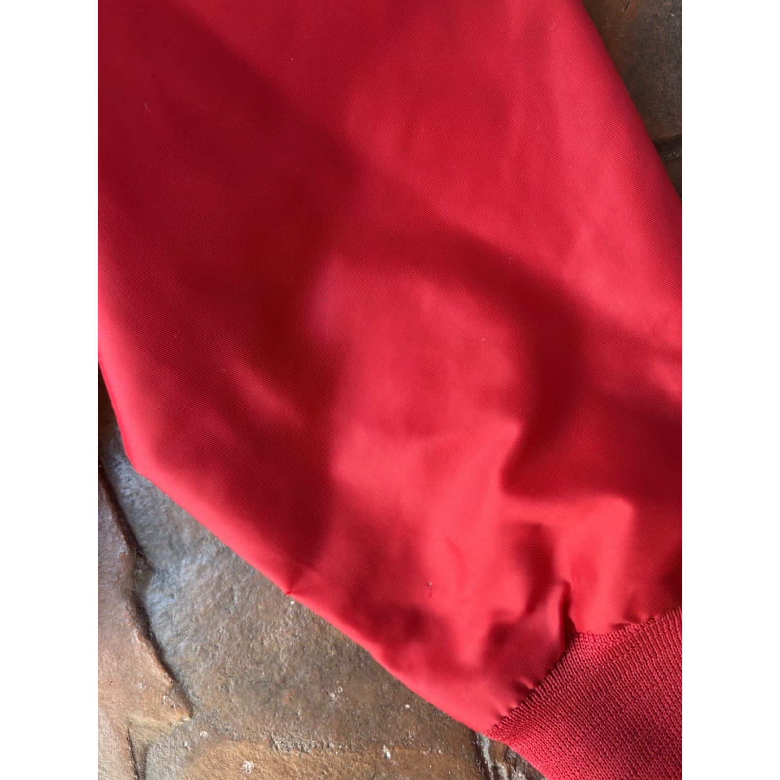 Vintage VINTAGE Le Mans Racing Satin Jacket USA Bomber Jacket Red L Men MVP 80s Size US L / EU 52-54 / 3 - 6 Thumbnail