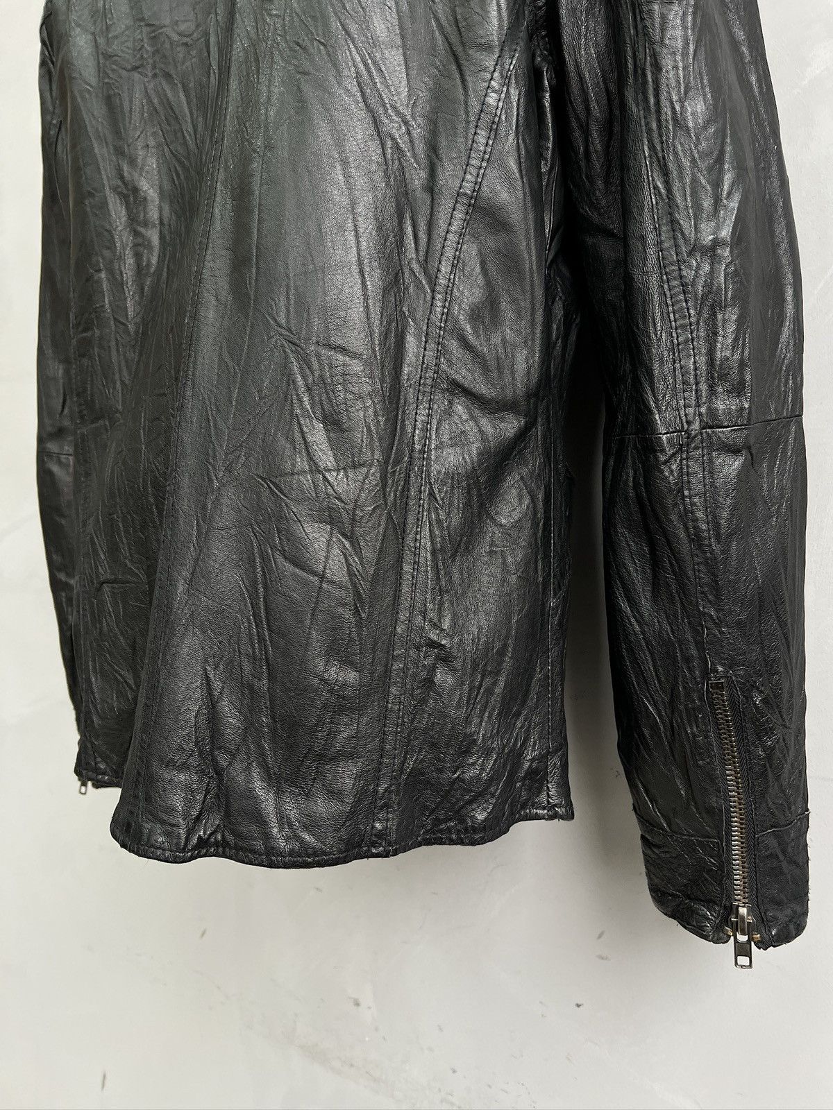 Hysteric Glamour Black Leather gothic avant garde Rick Owens style y2k hype Size US M / EU 48-50 / 2 - 9 Thumbnail