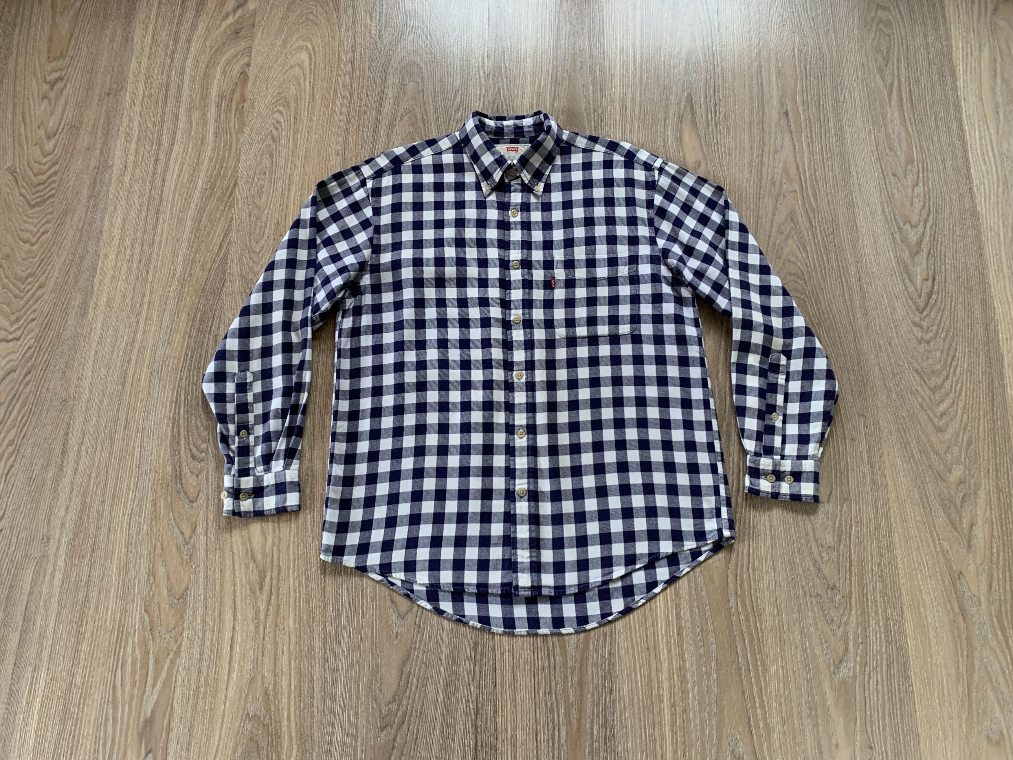 Levi's Vintage Clothing Rare Levi's Mens Button Up Long Sleeve Plaid Shirt Size US L / EU 52-54 / 3 - 9 Thumbnail