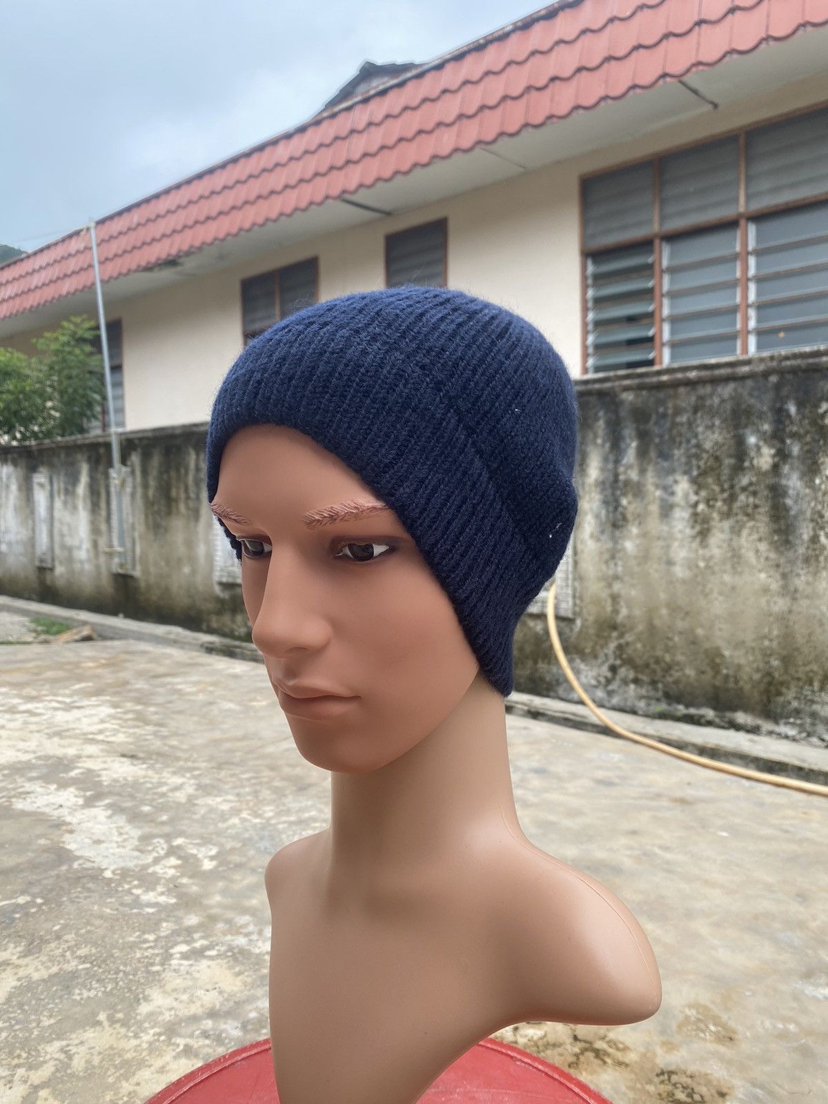 Beams Plus Beams Virgin Wool Knitted Cap Made in Germany Size ONE SIZE - 1 Thumbnail