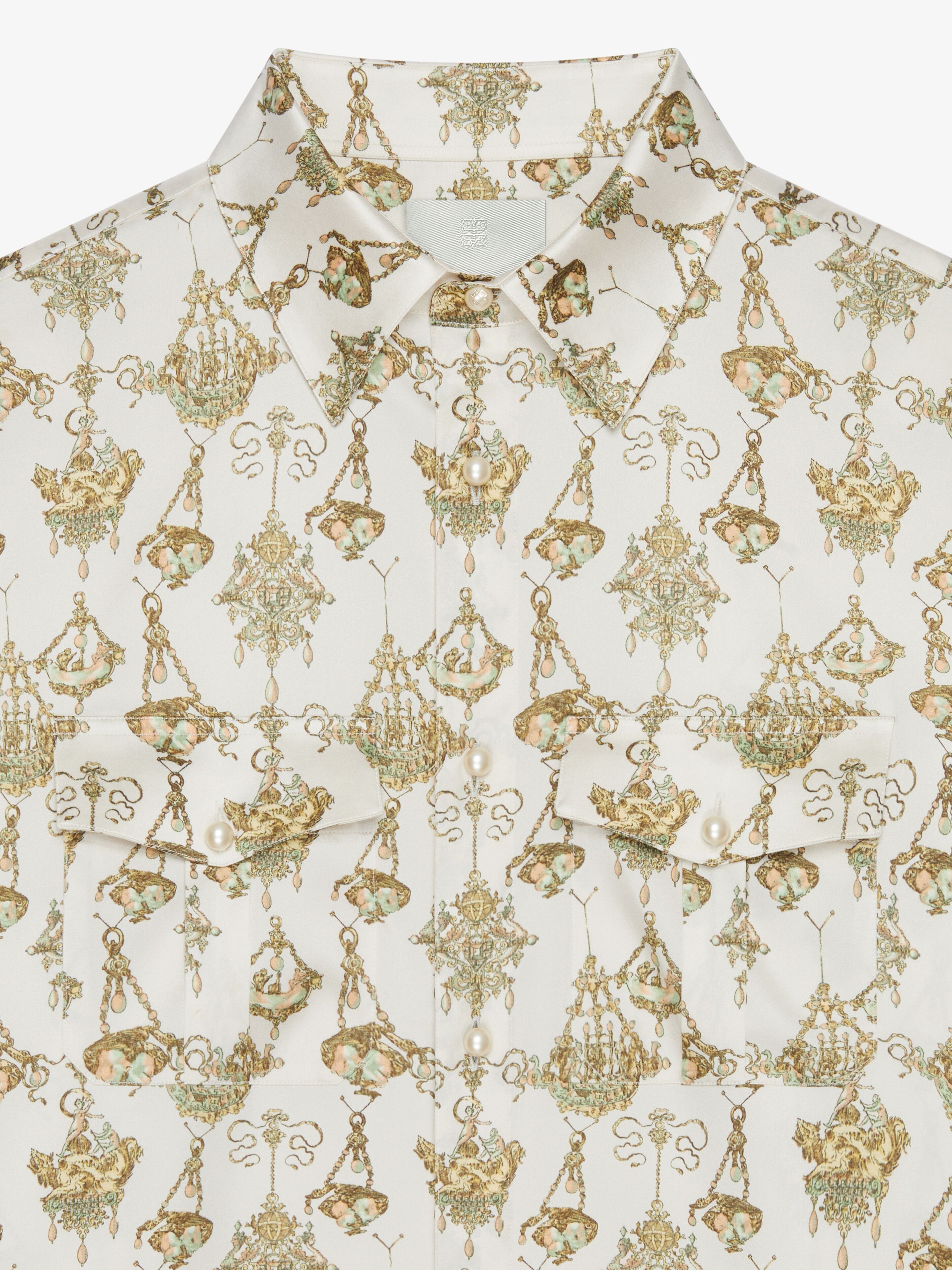 Givenchy o1w1db10925 Tight Fit Shirt With Pockets in Multicolor Size US S / EU 44-46 / 1 - 5 Thumbnail