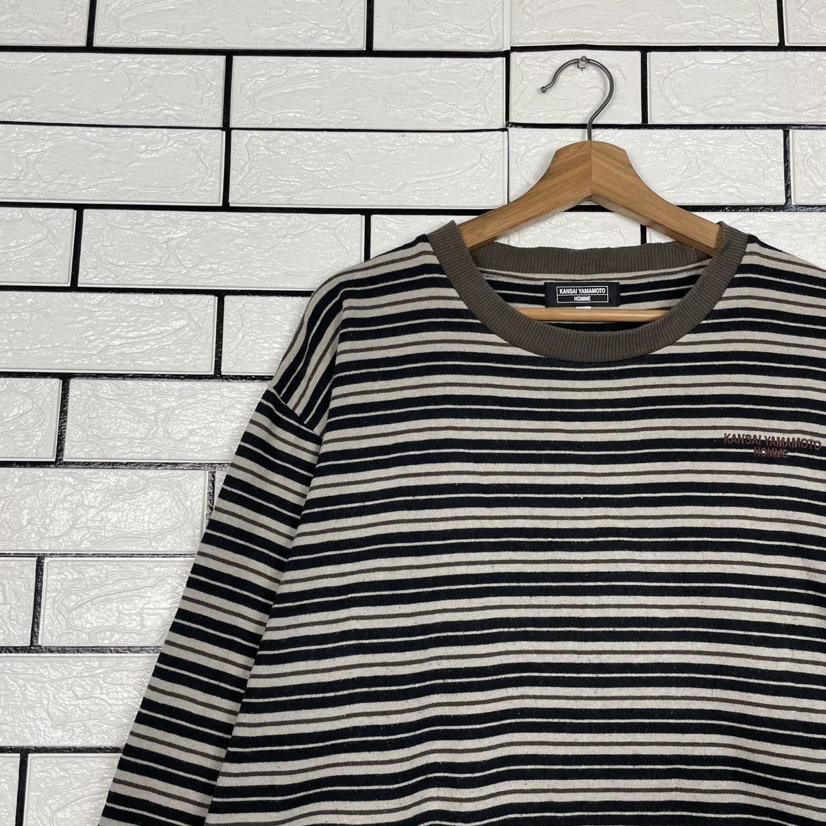 Kansai Yamamoto Kansai Yamamoto Homme Striped Sweatshirt Size US L / EU 52-54 / 3 - 6 Thumbnail