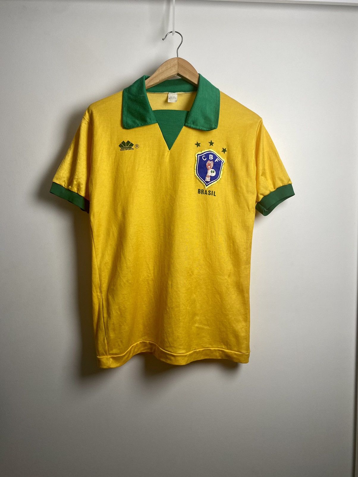 Vintage Vintage Brasil Dias Sports 80s Jersey Rare Socer Jersey Size US M / EU 48-50 / 2 - 1 Thumbnail