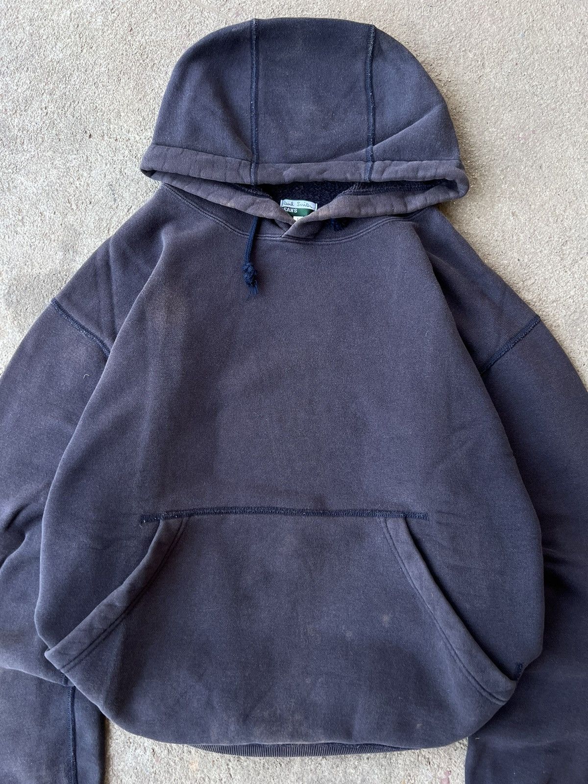 Vintage SOLD* Distressed Faded Paul Smith Boxy Hoodie Size US M / EU 48-50 / 2 - 3 Thumbnail