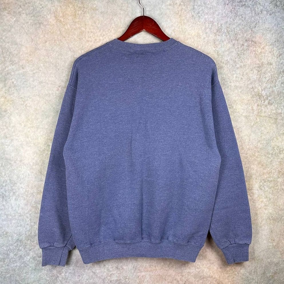 Lee × Vintage Vintage 90s Lee Heavyweight Sweatshirt Sz M Crewneck Blue Size US M / EU 48-50 / 2 - 3 Thumbnail