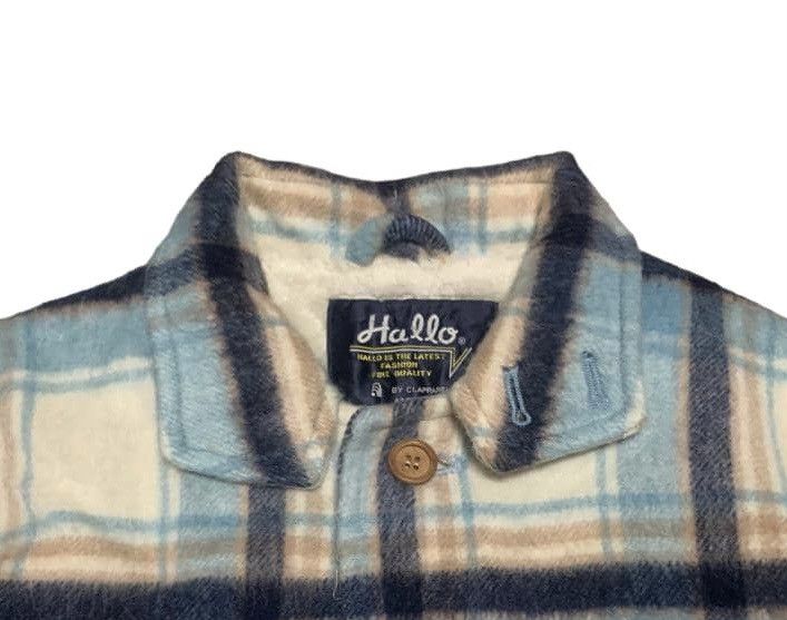Japanese Brand Vintage Japanese Hallo Plaid Wool Flannel Shirt Jacket Size US L / EU 52-54 / 3 - 4 Thumbnail