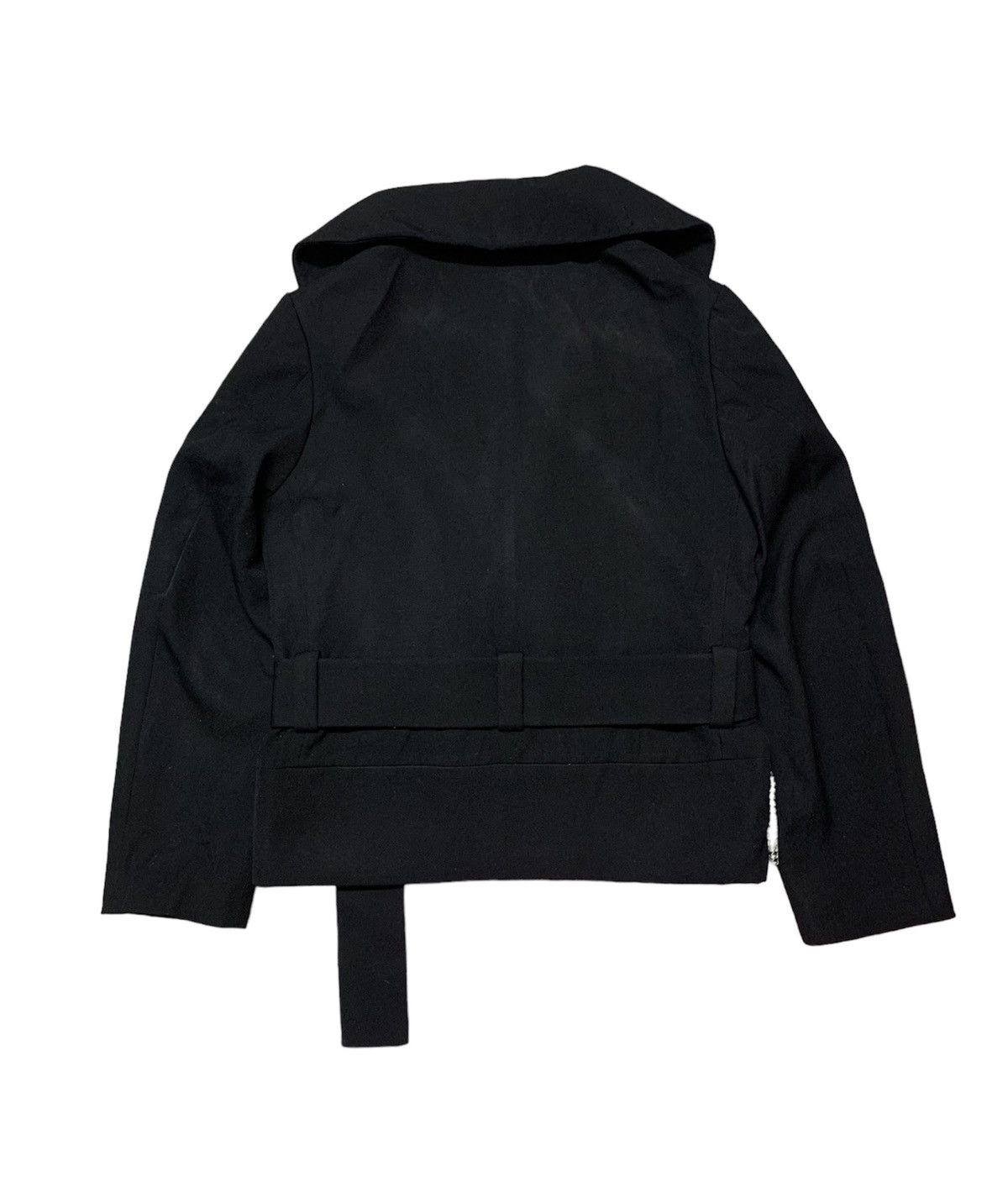 Yohji Yamamoto Yohji Yamamoto Signature Label Cropped Shawl Collar Wool Size US M / EU 48-50 / 2 - 2 Thumbnail