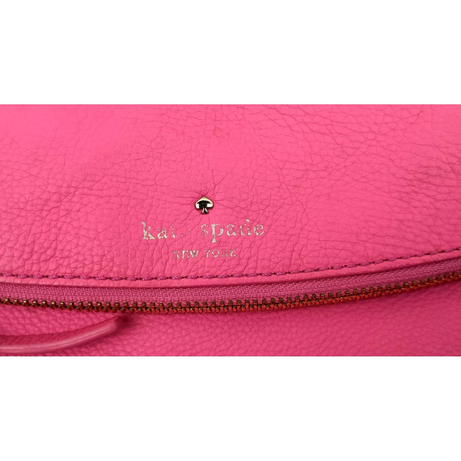 Vintage kate spade new york Pebbled Leather Shoulder Bag Purse Pink Women Size ONE SIZE - 3 Thumbnail