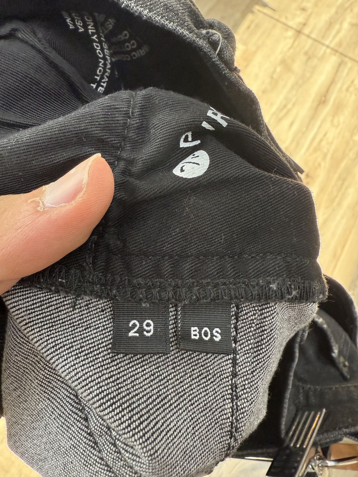 Purple Purple Black Denim Jeans Size US 29 - 10 Thumbnail