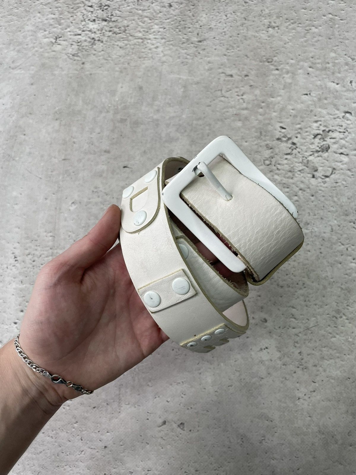 Diesel leather belt diesel big logo Japanese Style Punk Streetwear Size ONE SIZE - 9 Thumbnail