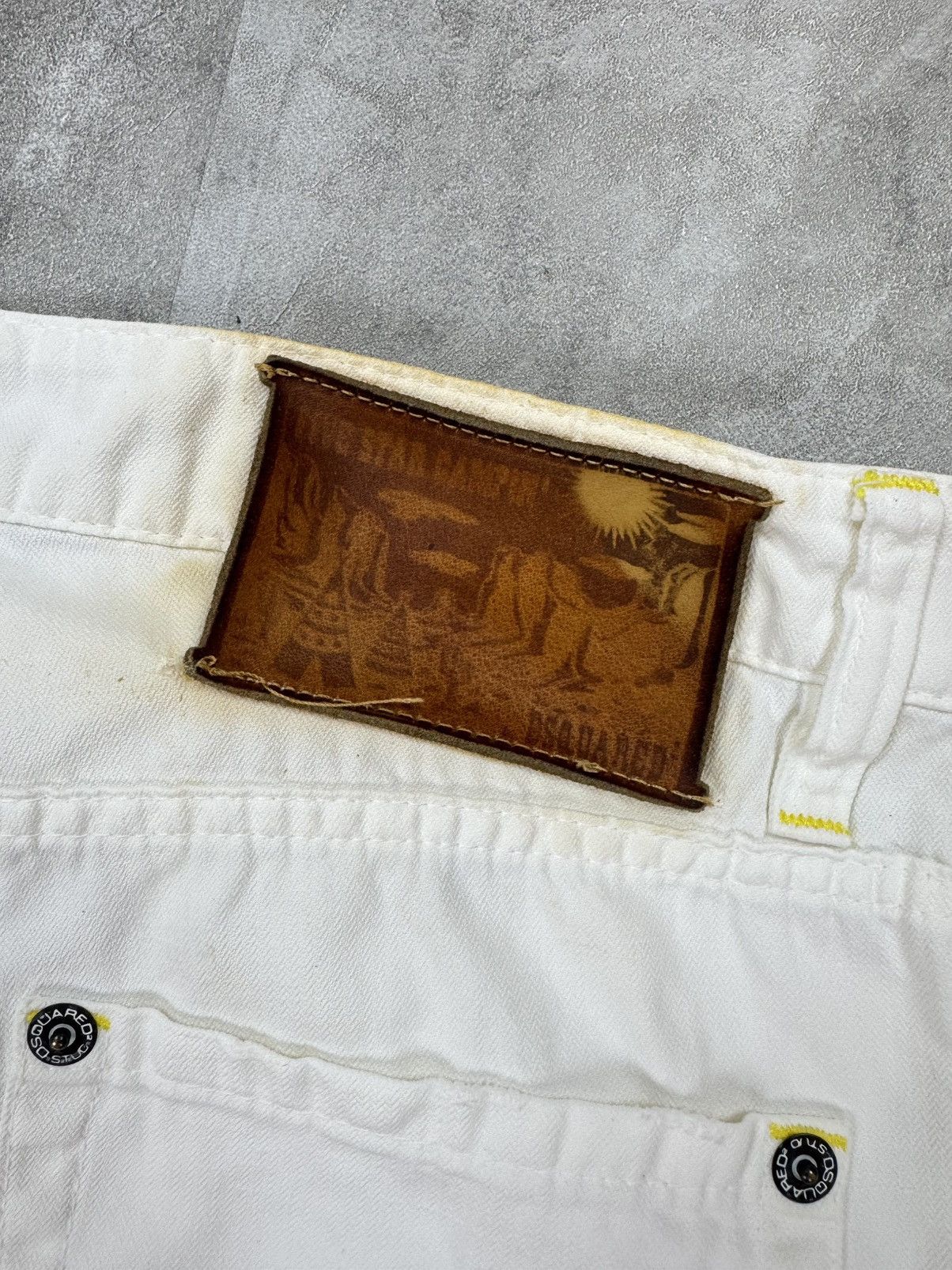 Dsquared2 Dsquared2 Big Cheif Flated White Jeans Cotton/Linen size 48 Size 30" / US 8 / IT 44 - 8 Thumbnail