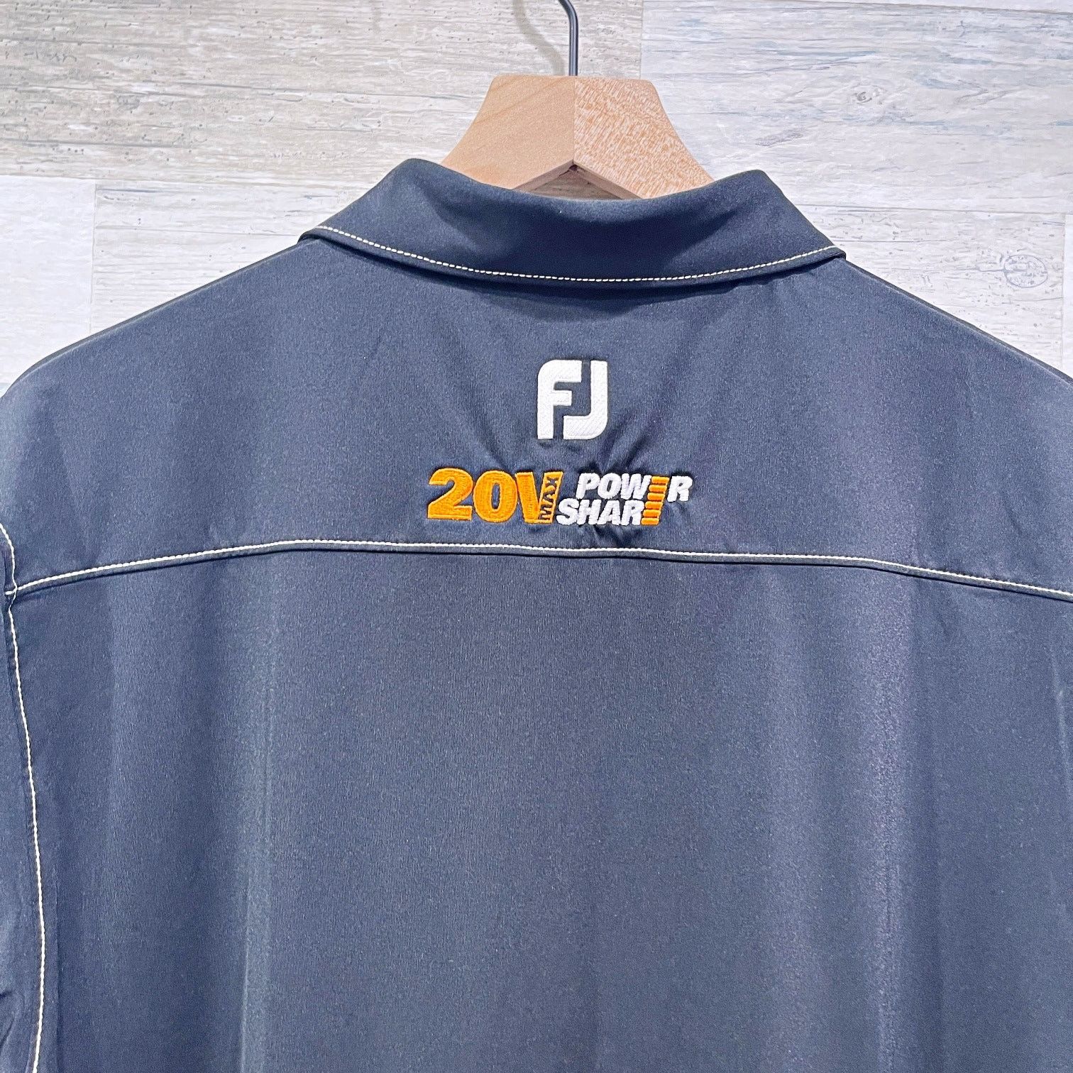 Other WORX Power Share Tools Polo Shirt Black FootJoy Mens XL Size US XL / EU 56 / 4 - 4 Thumbnail