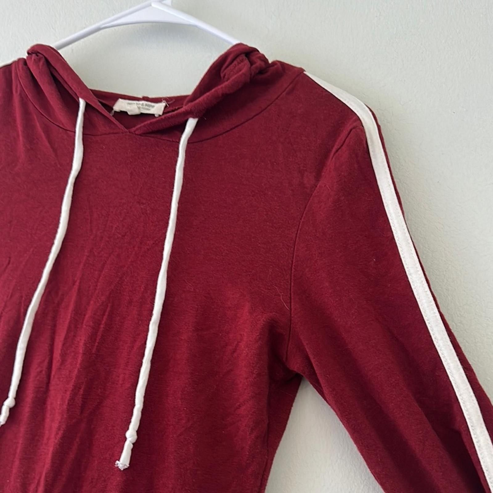 Other Heart & Hips Red Hooded Raglan Dress Size S / US 4 / IT 40 - 3 Thumbnail