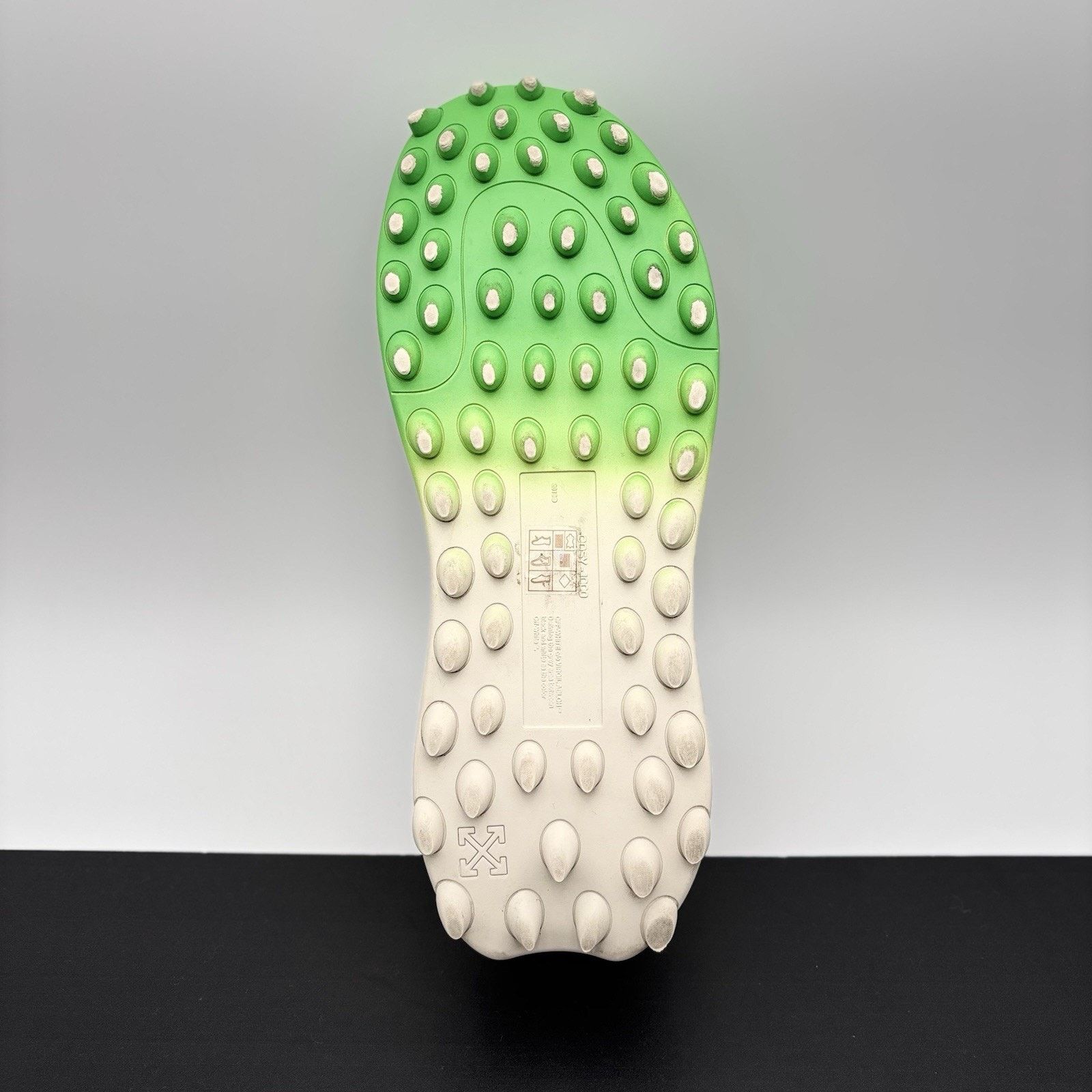 Off-White Off-White ODSY-1000 ' White, Green Spray Paint ' | GREAT! Size US 12 / EU 45 - 17 Thumbnail
