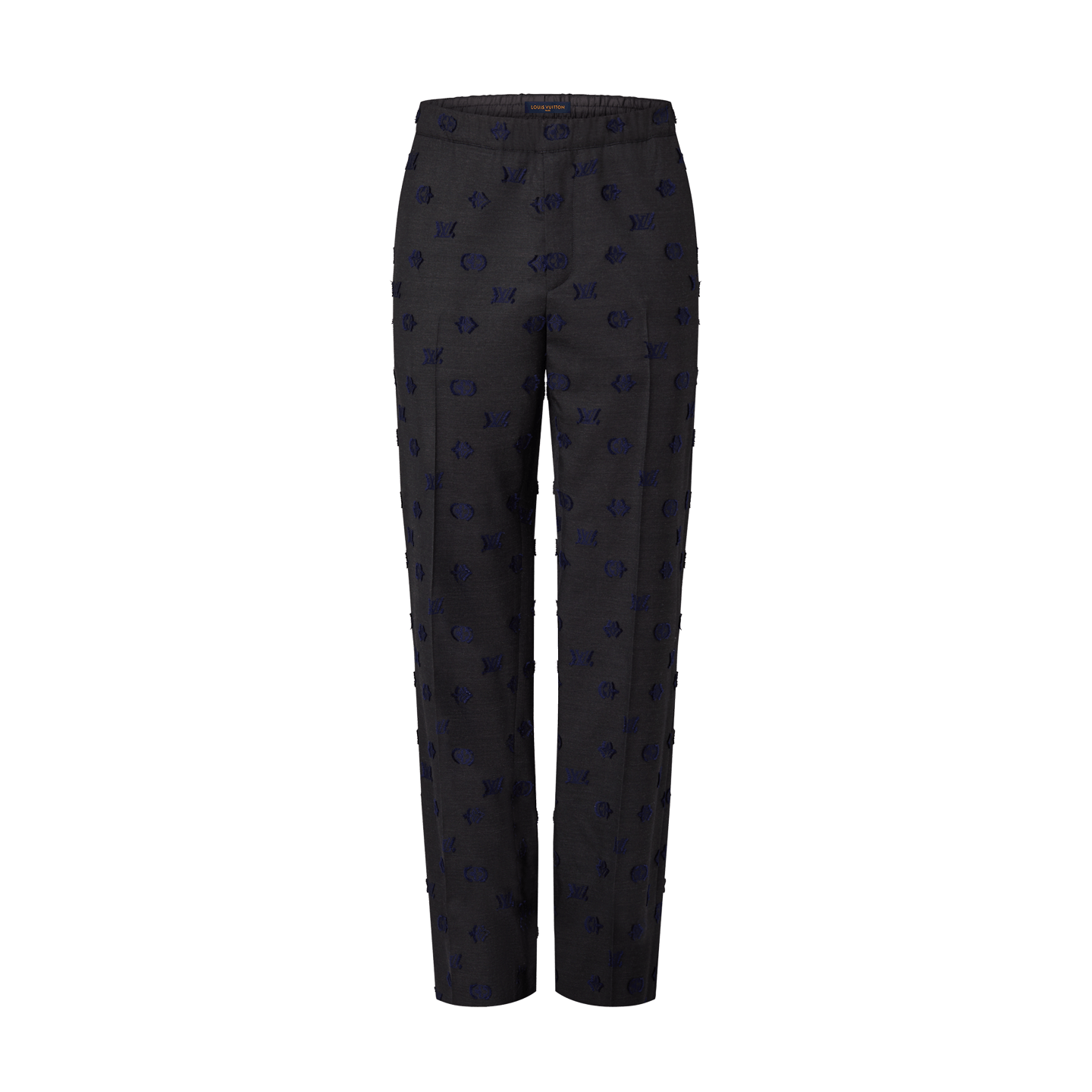 image of Louis Vuitton Pants Monogram Workwear Cargo Lv Logo 1Abjuu in Grey/Navy, Men's (Size 36)