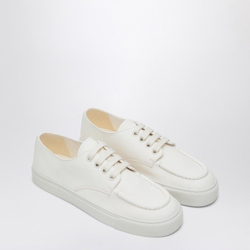 Prada Prada Sneakers Ivory In Hammered Leather Size US 9.5 / EU 42-43 - 1 Thumbnail