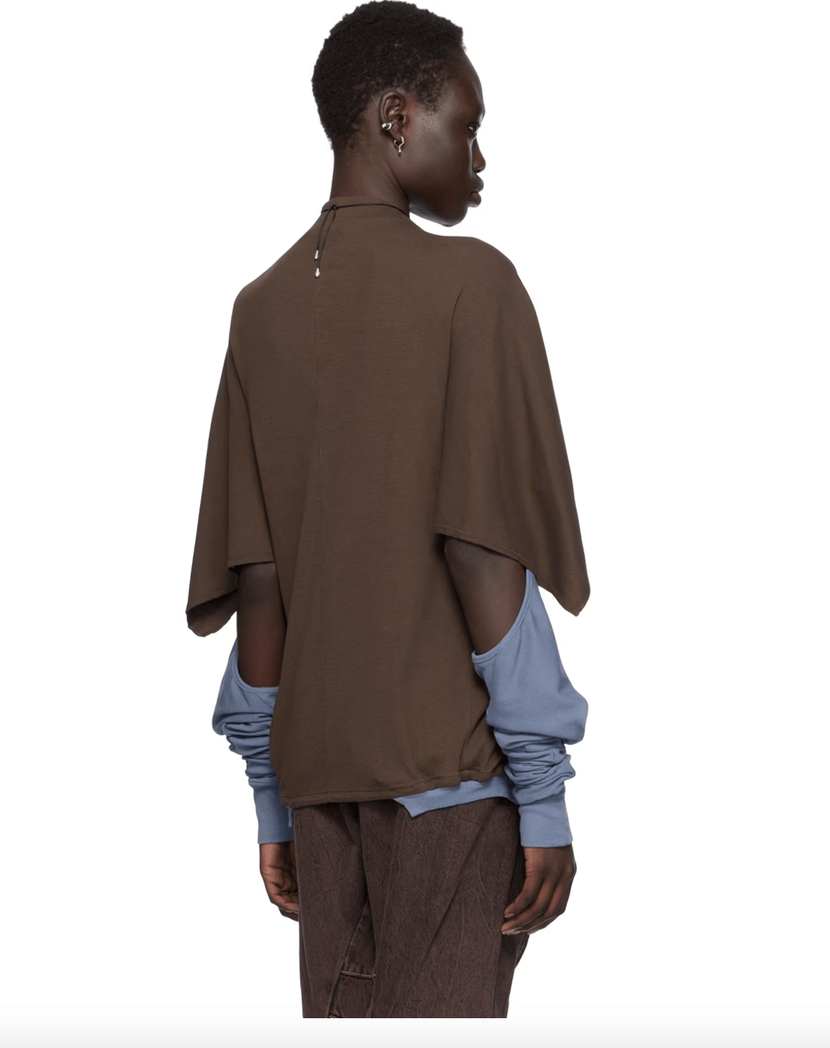 Kiko Kostadinov Kiko Kostadinov Circle Jersey Top Brown Size S / US 4 / IT 40 - 5 Thumbnail