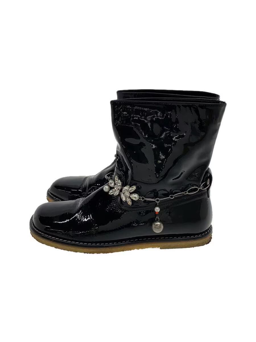 Loewe Patent Leather Chain Pecos Boots Size US 11 / EU 44 - 1 Thumbnail