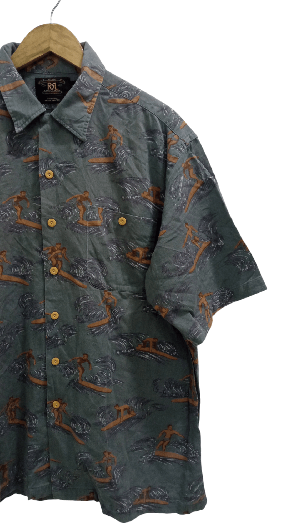 RRL Ralph Lauren × Ralph Lauren 🔥🔥RRL Ralph Lauren Full Print Hawaii Motif Shirt Size US L / EU 52-54 / 3 - 3 Thumbnail