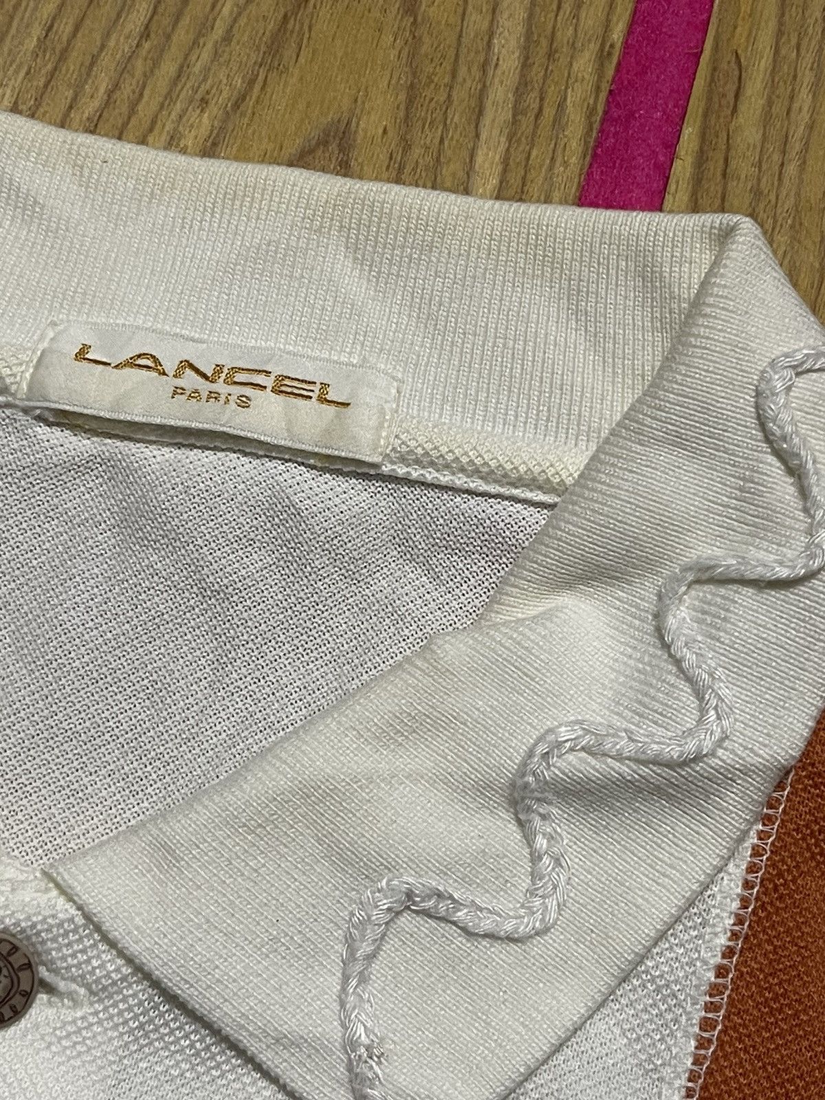 If Six Was Nine Y2K LANCEL polo short tshirt rare vintage style Size US XL / EU 56 / 4 - 7 Thumbnail
