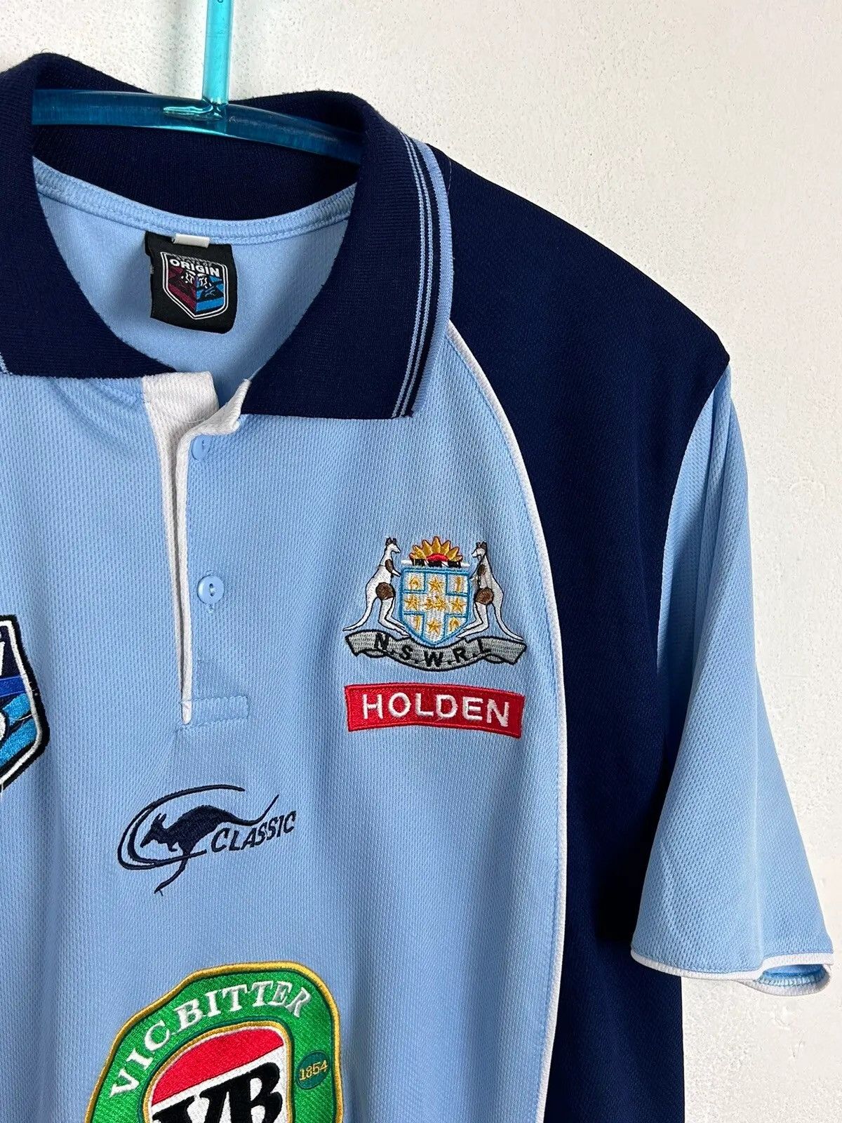 Vintage Vintage New South Wales Rugby State Of Origin Patches Polo Size US XL / EU 56 / 4 - 2 Thumbnail