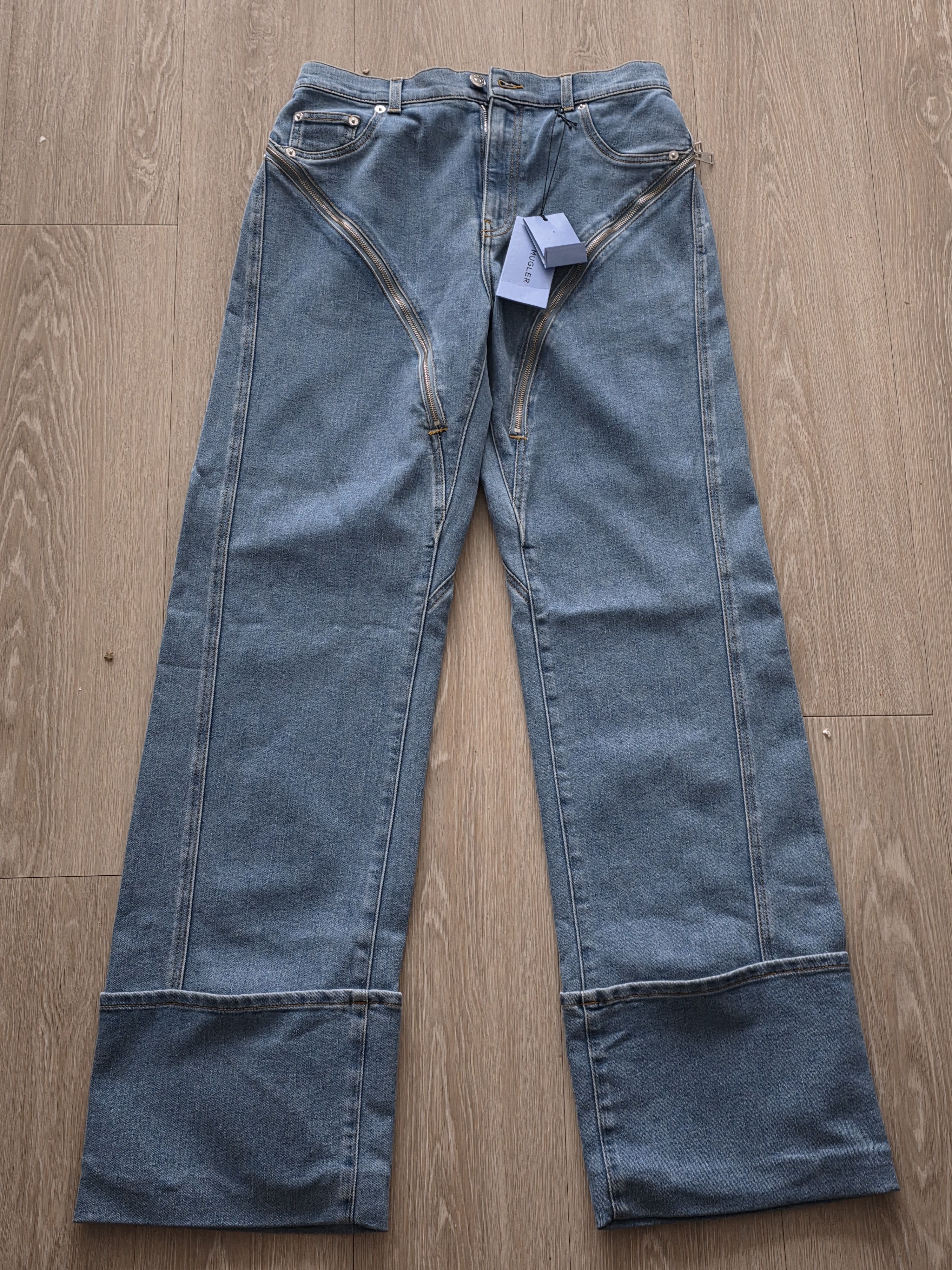 Mugler Mugler high rise zip up jeans Size 26" / US 2 / IT 38 - 3 Thumbnail