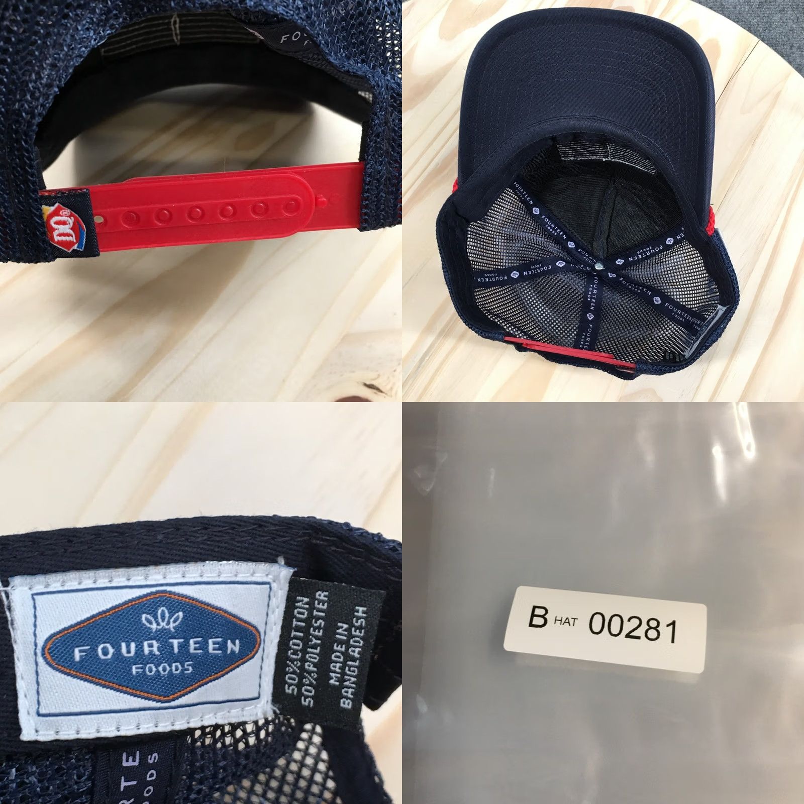 Logo 7 Fourteen Foods USA Flag Rope Hat Unisex Blue OS Curved Brim Embroidered Logo Size ONE SIZE - 8 Thumbnail