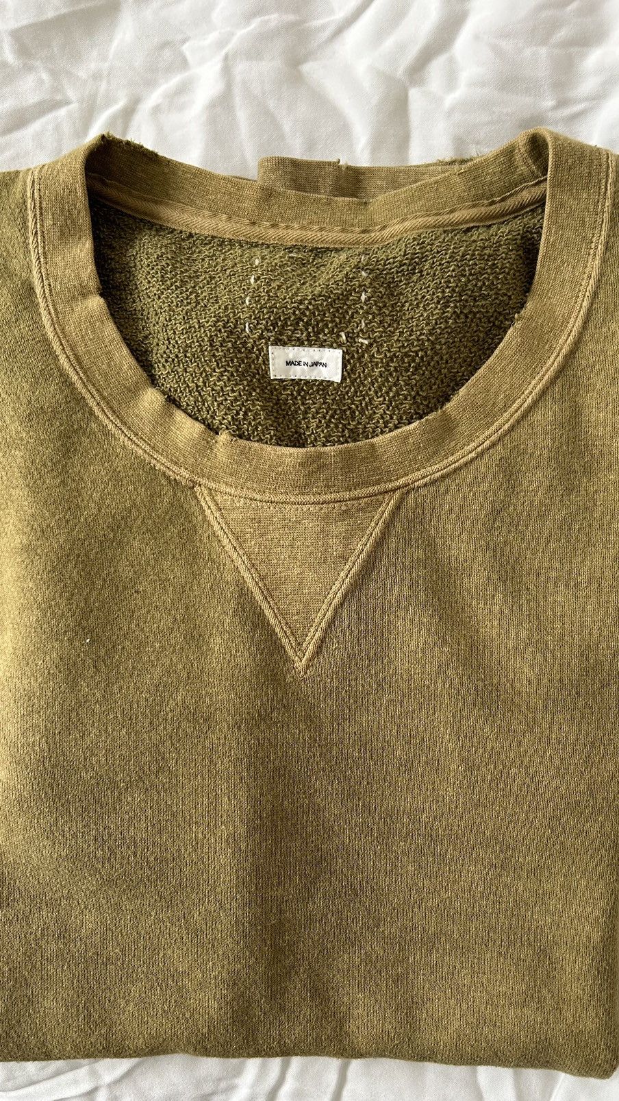 visvim jumbo sweat 3/4 uneven dye 水色 3（JUMBO SWEAT L/S