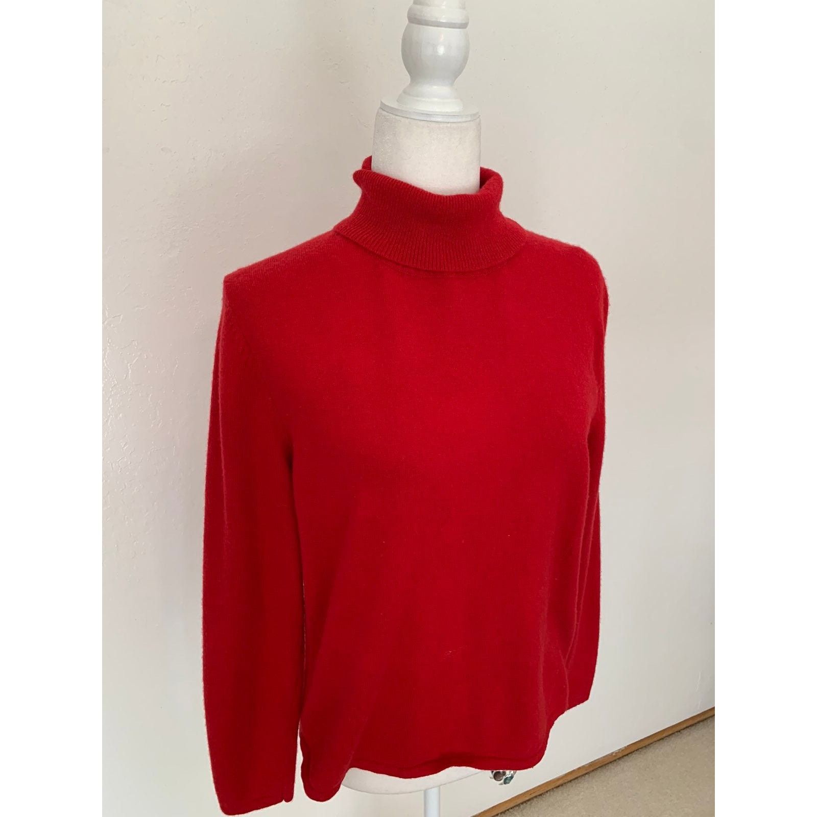 Other Amie Drew Red Turtleneck Sweater size L Cashmere and Wool Size L / US 10 / IT 46 - 7 Thumbnail